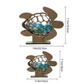 thumbnail image 5 of Dserhfy Sea Glass Display Box Sea Turtle Shaped Storage Box Coastal Seashell Keepsake Case for Shark Teeth Seashell Crystal Collection, 5 of 7