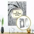 thumbnail image 3 of Designart "Fractal Spirals in Grey III" Abstract Spirals Mirror Wall Decor - Modern Grey Abstract Large Mirror For Wall Art Decor - 32" x 24" Inch, 3 of 5