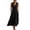 *1-Black, variant on Women's Halter V-Neck Cotton-Linen Maxi Dress,Beach Boho Vacation Cover Up For Women,Ladies Sleeveless Crinkle Flowy Caftan Dress with Pockets,Yellow,S-3XL