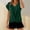 Green, variant on Cap Sleeve Front Twist Knot V Neck T Shirts Draped Blouses Casual Loose Fit Tees Comfy Casual Basic Tees Elegant Pullover Tee Shirt Lightweight Flowy Casual Summer Short Sleeve Shirt Jn L