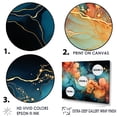 thumbnail image 3 of Designart "Fury In Lightning Alcohol Ink" Abstract Liquid Ink Floater Framed Canvas Art Print, 3 of 5