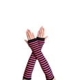 thumbnail image 2 of Matsuzay 1 par de guantes sin dedos para niña, guantes de punto cómodos de estilo Simple, cubiertas de brazo para niñas, cubierta de mano para al Suministros térmicos negro, rosa rojo Matsuzay HA059148-13, 2 of 6