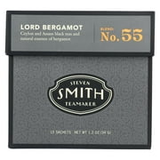 Smith Teamaker | Lord Bergamot No. 55 | Caffeinated Full Leaf Earl Grey Black Tea with Italian Bergamot Oil; 6 Pack (90 Sachets, 1.2oz each)