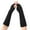 Black, variant on Alitao Fingerless Gloves Arm Sleeves Winter Warm Women's Long Cable Twist Knit Acrylic Gloves Arm Warmers Fingerless Gloves Thumb Hole Gloves Mittens Cycling Gloves White One Size