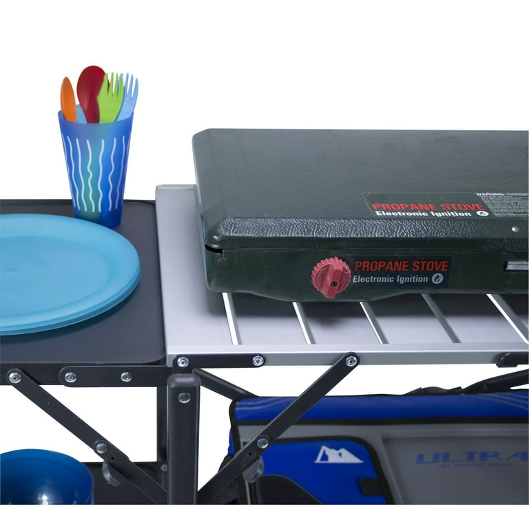 GCI Outdoor Slim-Fold Portable Camping Kitchen Table with