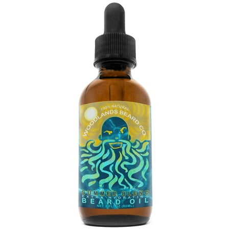 Summer Blend Extra Hydrating Beard Oil Scented with Bergamot, Lime, Ylang Ylang, Balsam Fir, Patchouli, Lemon, and Vanilla