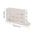 thumbnail image 2 of Estante rodante para huevos de 4 niveles, estante de gran capacidad para almacenamiento en refrigerador (blanco), 2 of 6