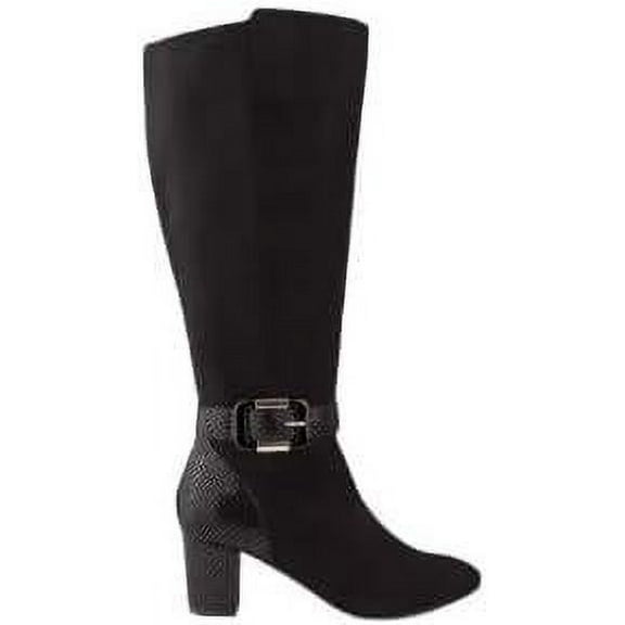 Karen Scott Isabell Wide-Calf Dress Boots Dark Brown 7M