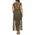 thumbnail image 5 of Ella Samani Women's Plus Size Lace Wrap Maxi Dress with Tie Waist, 5 of 5