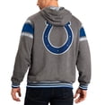 thumbnail image 2 of Men's G-III Sports by Carl Banks Royal/Gray Indianapolis Colts Extreme Full Back Reversible Hoodie Full-Zip Jacket, 2 of 3