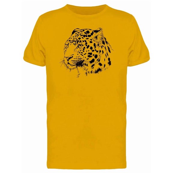 Cool Grunge Leopard Face Tee Men's -Image by Shutterstock