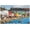500 PCS, variant on Retro Train 500 Piece Jigsaw Puzzle for Adults, Countryside Town Artwork, 20.5 x 15 IN