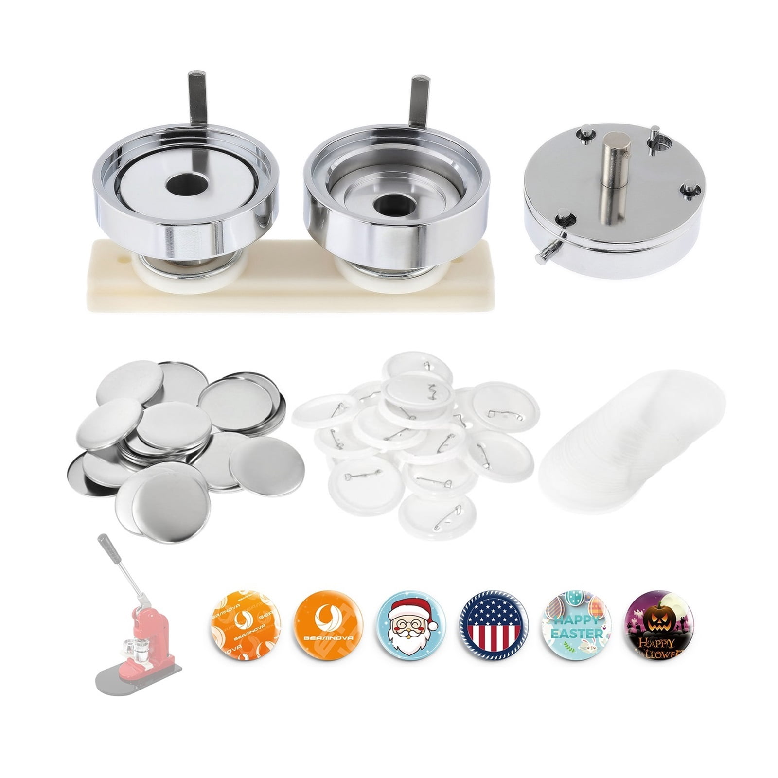 50mm Badge Button Pin Moulds Making Die DIY Button Maker Badge Punch Press Machine Mold For Button Badge Maker Mould Parts Button Supplies ,Easy Pressing