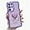 Purple, variant on Compatible with Samsung Galaxy S23 Ultra Cute 3D Love Heart Phone Case,Glitter Bling Clear Case Curly Wave Frame Case Women Soft Shockproof Bumper Cover (Black, Samsung Galaxy S23 Ultra)