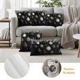 thumbnail image 6 of Black Christmas Outdoor Pillow Covers 16"x16" Set of 2,Waterproof Throw Pillow Covers for Patio Furniture,Xmas Pine Needles Balls Snowflake Decorative Cushion Pillowcases for Garden Porch Couch Sofa, 6 of 9