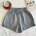 thumbnail image 2 of IROINNID Women's Plus Size Comfy Drawstring Waist Casual Shorts, 2 of 3