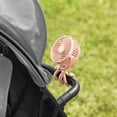 thumbnail image 6 of Mainstays 4" 3-speed Portable Rechargeable Fan, Flexible Tripod and Digital Display, Pink Blush, Model#FN1005NPB, 6 of 8