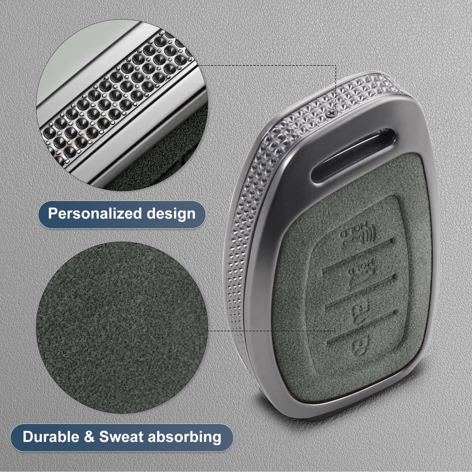 for Hyundai Key Fob Cover, Full Protection Key Case Shell Compatible with Hyundai Elantra Ioniq Sonata Tucson Elantra GT 4 Buttons