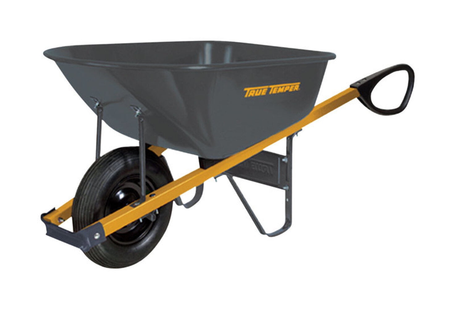 Truper 6 cubic foot 2024 poly wheelbarrow 35049