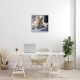thumbnail image 3 of Stupell Industries Bunny in Pajamas Animals & Insects Painting White Framed Art Print Wall Art, 24 x 24, 3 of 9