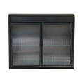 thumbnail image 4 of Two-Door Bathroom Wall Cabinet, Glass Display Wall Mounted Cabinet with Tempered Glass Doors & Adjustable Shelves, Floating Cabinet for Living Room, Kitchen, Antique Black, 4 of 9