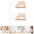 thumbnail image 2 of Shisuyan Banc de Douche de Salle de Bain Transparent 2 Pcs 7.9x5.9x3.1in, 2 of 9