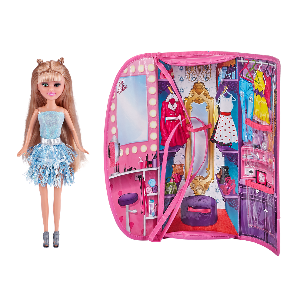Sparkle Girlz Doll Carry Case Wardrobe by ZURU