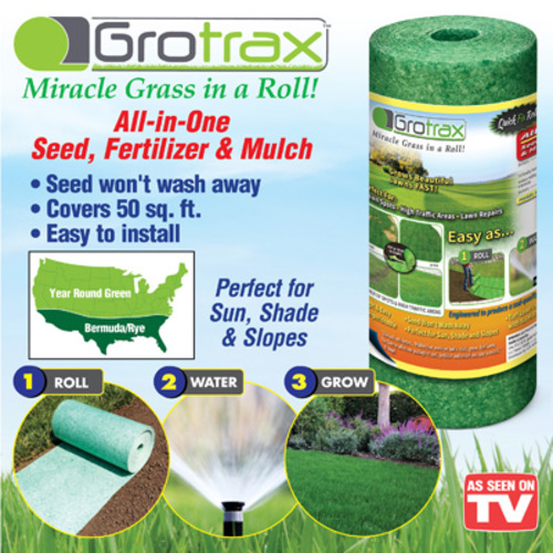 GroTrax AllInOne Grass RollYearRoundGreen