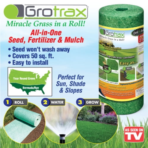 GroTrax All-In-One Grass Roll-YearRoundGreen - Walmart.com - Walmart.com