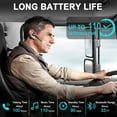 thumbnail image 4 of Bluetooth Headset, V5.1 Wireless Headset with Noise Canceling Microphone, 110 Hours Work time Bluetooth Earpiece with 500mAh Battery, Compatible with Cell Phones and PC, 4 of 7