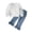 White, variant on Futezty Toddler Boys Girls Clothes Fall Winter Outfit Sets, Baby Boy Girl Crewneck Cute Stretch 6 12 18 24 Months 2T 3T 4T 2 Pcs Shirts and Pants