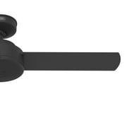 Hunter - Presto Indoor Ceiling Fan, Wall Control, 44-inch, Matte Black, Casual-style, 3-speed WhisperWind Motor, 51847, for Living Rooms, Bedrooms
