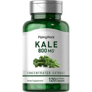 Kale Extract 800mg | 120 Capsules | by Piping Rock