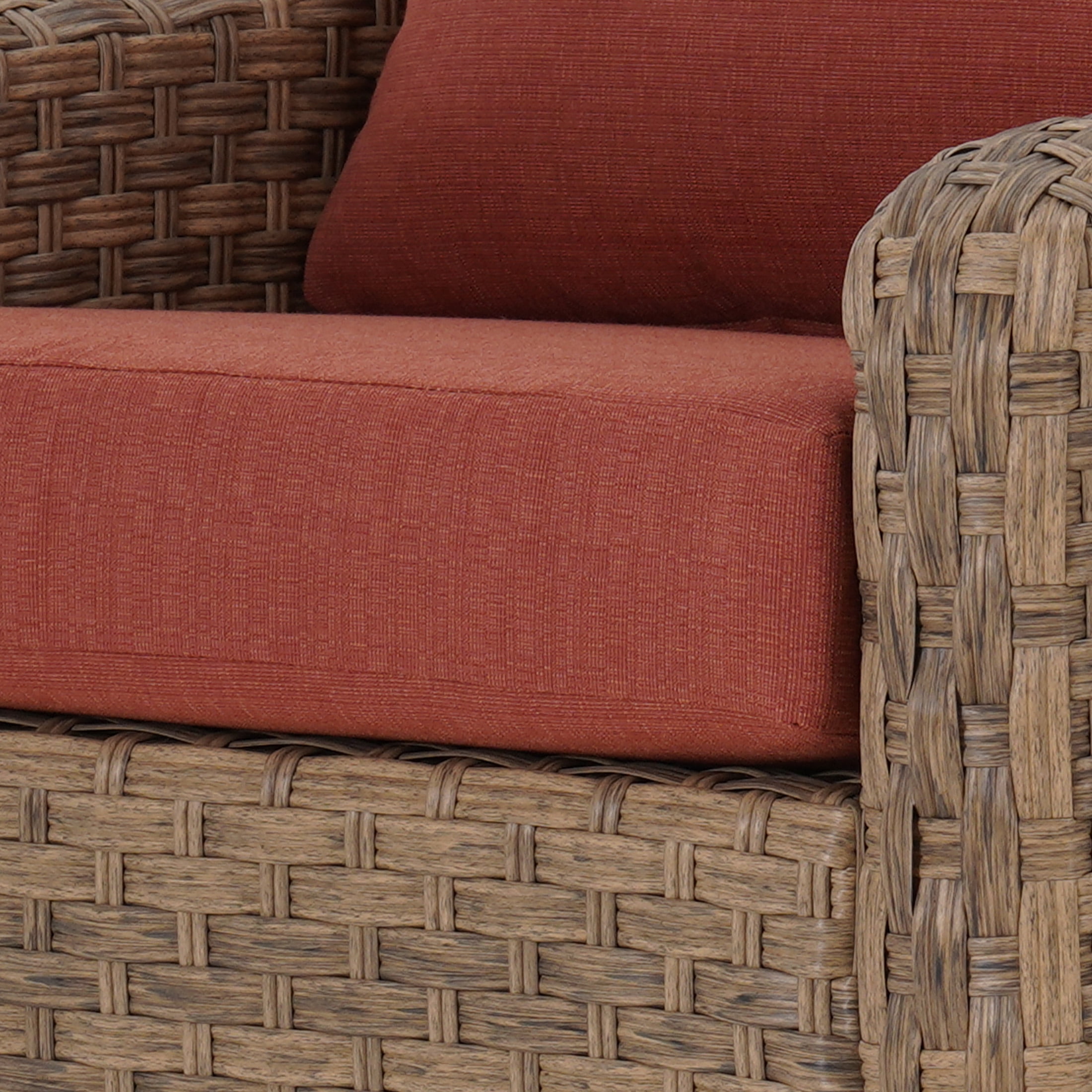 Better Homes & Gardens River Oaks Outdoor Swivel Gliders with Patio Covers, Set of 2, Red