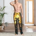 thumbnail image 3 of Cauagu Tree Meditating Raccoon Mens Pajama Pants Sleep & Lounge Pants,PJ Bottoms with Pockets-XX-Large, 3 of 7
