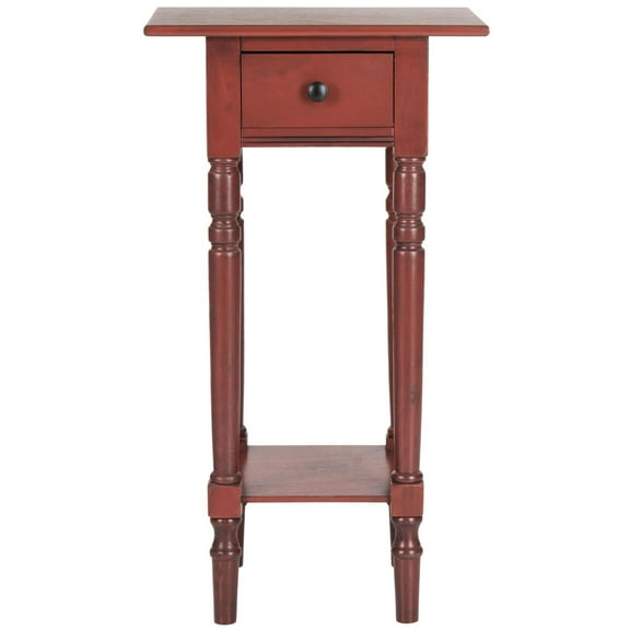 Safavieh Sabrina End Table With Storage Drawer-Color:Red/Pretty Red