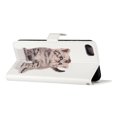 thumbnail image 6 of Wallet Case for iPhone SE 2022/2020, for iPhone 8/iPhone 7 with Colorful Painting PU Leather Magnetic Flip Cover, Soft TPU Shockproof Card Slots Holder Kickstand Protective Case,Cat, 6 of 8