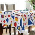 thumbnail image 5 of Yayeee Tablecloths 60" x 90" Rectangle Wrinkle Resistant Party Table Cover, Simple Shapes, 5 of 8