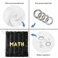 thumbnail image 5 of Mathematics Formulas Bathroom Shower Curtains with 12 Hooks Polyester Waterproof Shower Curtain for Stalls and Bathtubs Modern Abstract Art Math Geometric Decorative Bathroom Curtain 36x72 Inches, 5 of 9