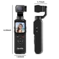 thumbnail image 6 of 4K Vlogging Camera, Pocket Gimbal Camera with 330° Rotation, 1.72" Touch Screen, Face Tracking, 2400mAh Ultra-Long Battery Life,64G Card Travel Digital Video Camera for YouTube TikTok Creators Black, 6 of 12