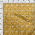 thumbnail image 2 of oneOone Silk Tabby Mustard Yellow Fabric Leaves & Floral Artistic Sewing Fabric By The Yard Printed Diy Clothing Sewing Supplies 42 Inch Wide, 2 of 4