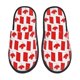 thumbnail image 1 of Balery Canada Pantuflas de Casa de Felpa Silenciosas con Diseño Estampado, Zapatillas Cómodas Antideslizantes de Algodón para Interior-Medium, 1 of 8