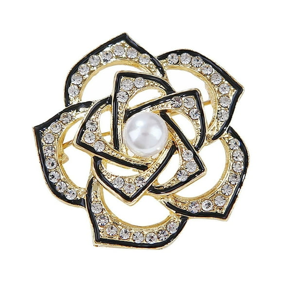 Hearth & Gear Xiaoxiangfeng Camellia Exquisite Light Brooch Light Design Pin Accessories Female Brooch Jewelry Push Lapel Chain for Men en Girls Pin Set Brooches for Women Jewelry Women Brooch