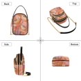 thumbnail image 3 of FORMRS Crossbody Bag for Women Quilted Travel Shoulder Cell Phone Purse with Chain Strap Handbag, Abstract Pink Flowers, 3 of 7