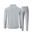 thumbnail image 5 of Ceisia Men's Slim Fit Waffle Knit 2-Piece Set Long Sleeve Zip-Up Jacket with Elastic Waist Drawstring Pants Gifts, 5 of 5