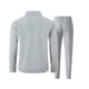 thumbnail image 5 of Ceisia Men's Slim Fit Waffle Knit 2-Piece Set Long Sleeve Zip-Up Jacket with Elastic Waist Drawstring Pants Gifts, 5 of 5
