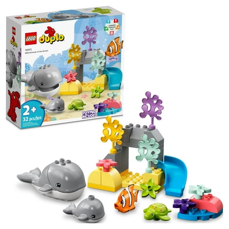 UPC: 0673419356879 | LEGO DUPLO Wild Animals of the Ocean Set 10972  with Whale and Turtle Sea Animal Figures & Playmat  Educational Toys for Toddlers 2 Plus Years Old