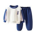 thumbnail image 2 of RXIRUCGD Children's Spring Sports Style Sweater Casual Suit( Blue, Size:6 Months ), 2 of 9
