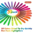 thumbnail image 2 of Shuttle Art Highlighters, 30 Pack Highlighters Assorted Colors, 10 Colors Chisel Tip Dry-Quickly Non-Toxic Highlighter Markers for Adults Kids Highli, 2 of 7