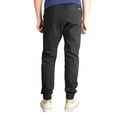 thumbnail image 3 of Men's Streetwear Elastic Waist Fit Denim Stretch Cotton Blend Jogger Pants (Khaki, 34), 3 of 3